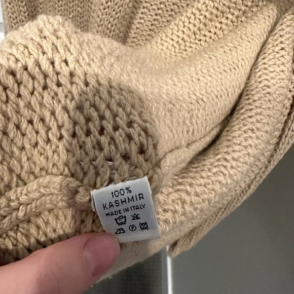 100% Cashmere Cable-Knit Open Cardigan - Picture 6 of 6